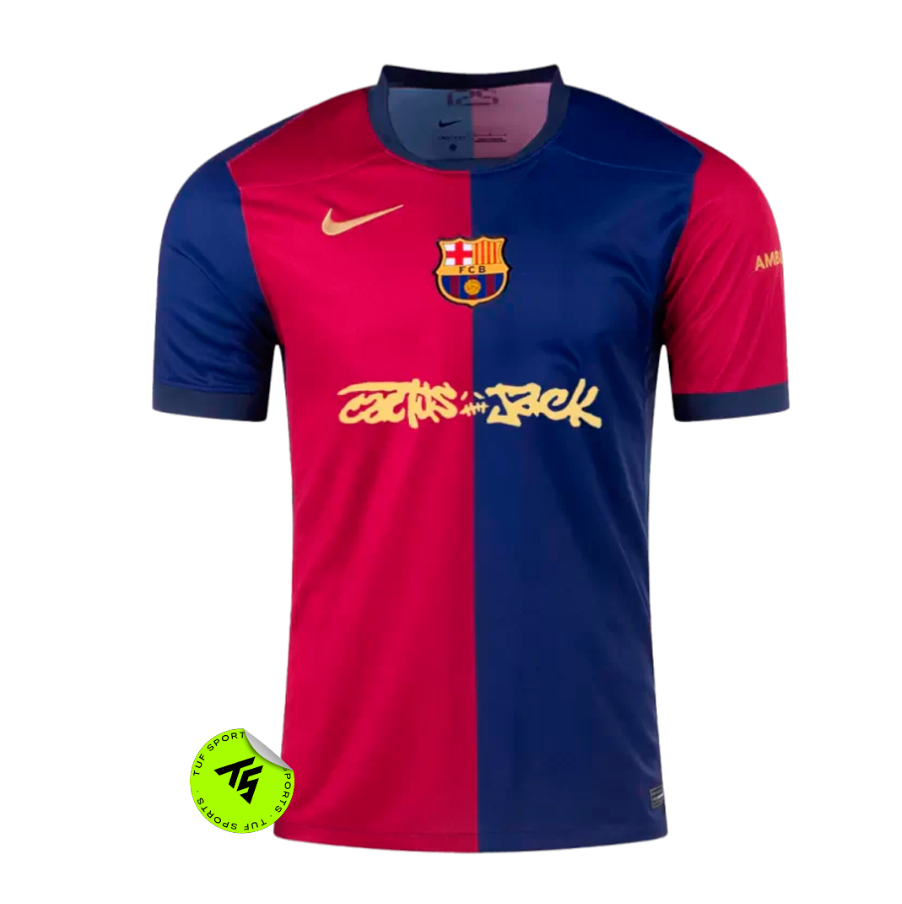 Camisa do Barcelona 2024/25 Cactus Jack x Travis Scott - Home (PRONTA ENTREGA)