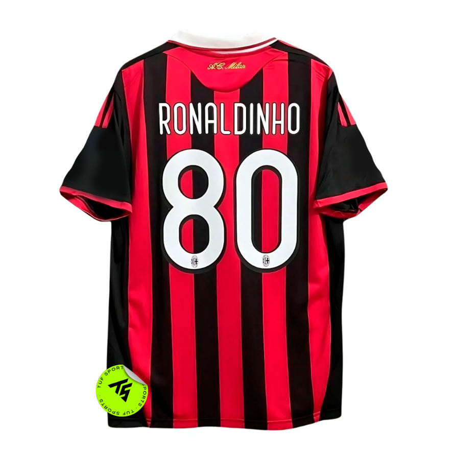 Camisa do Milan 2009/10 - RONALDINHO #80 (PRONTA ENTREGA)