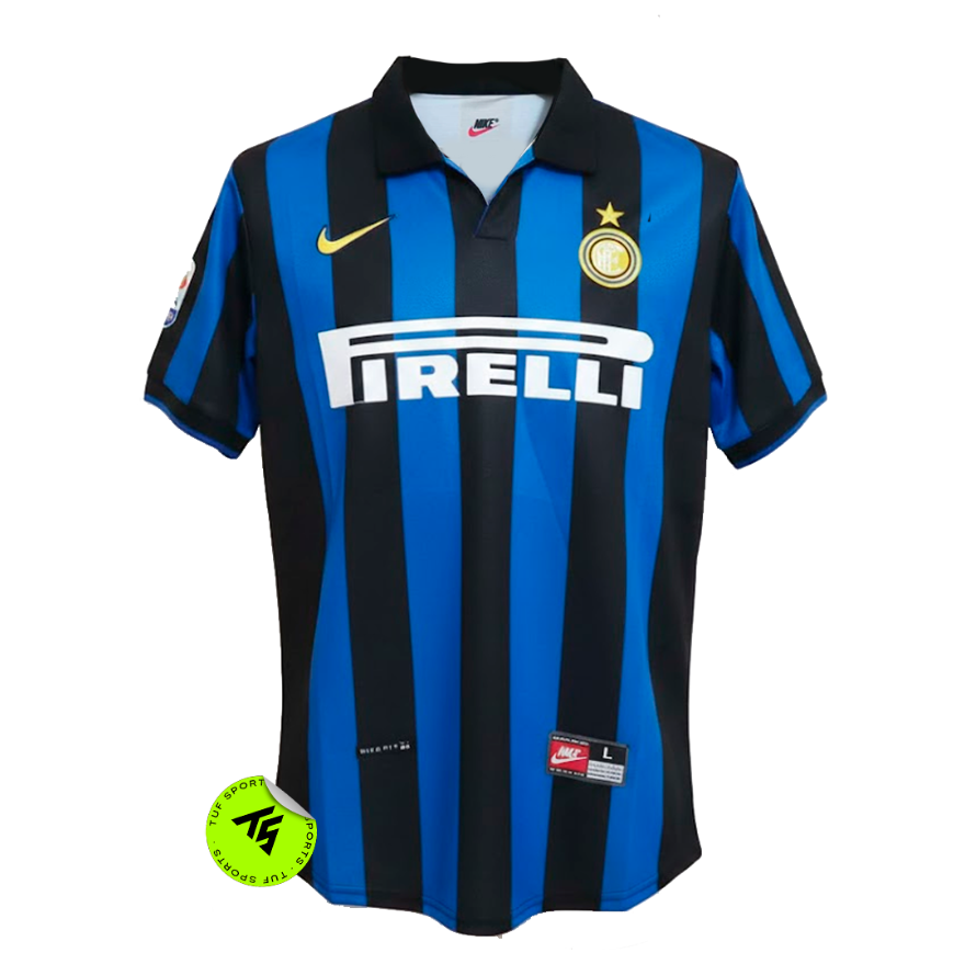 Camisa Inter de Milão Retrô 98/99 - RONALDO #9 (PRONTA ENTREGA)