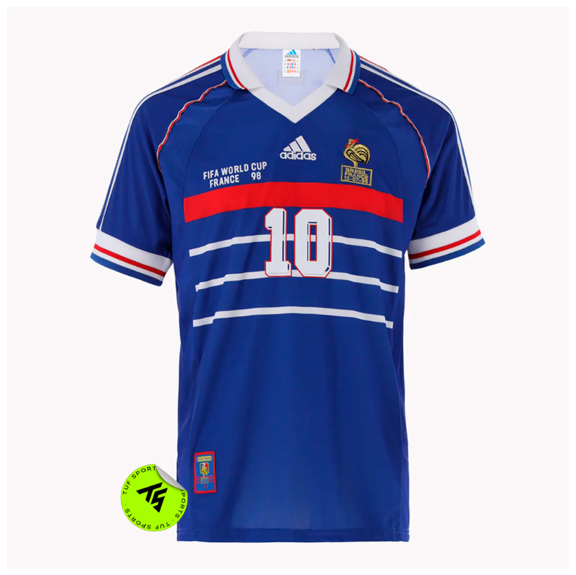 Camisa França Retrô 1998 ZIDANE #10 (PRONTA ENTREGA)
